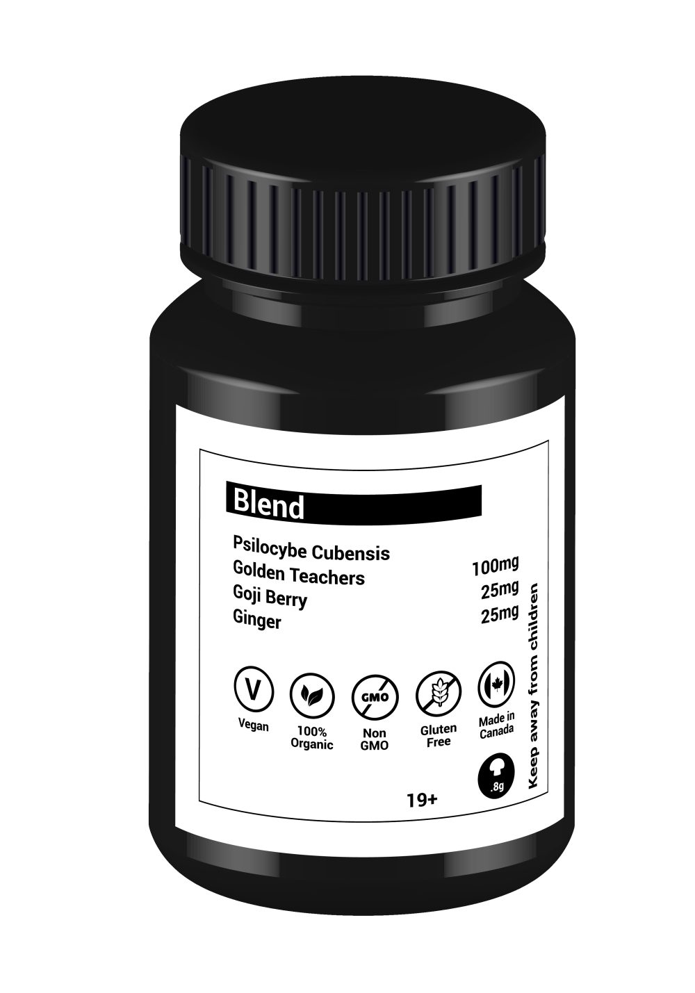Buy Phase 1 (Bottle) 100mg - Microdose - Dose Club